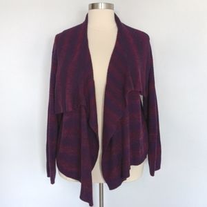 Comfy pink and purple cardigan